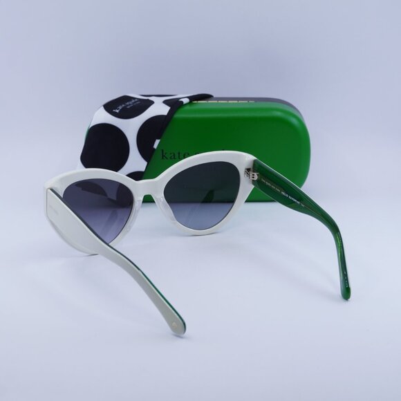 Final Price! Kate Spade PAISLEIGH/S 0VK6 9O White/Green/Grey Sunglasses main image 5